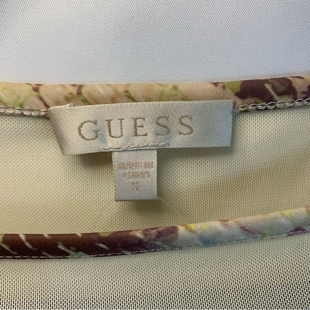 NWoT Guess Amanda Snakeskin Fitted Dress Mesh Glam Multi Color, size S - Picture 3 of 10
